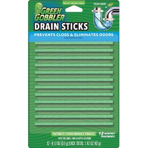 Lemon Scent BIO-Flow Drain Strips | Drain Cleaner & Deodorizer | Garbage Disposal Deodorizer | Sink Drain Cleaner - 24 Drain Strips, 12 count (Pack of 2)