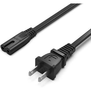 AC Power Cord Cable Fit for Xbox One S, Xbox One X, Xbox Series X/S Replacement - (ETL Listed Cable)