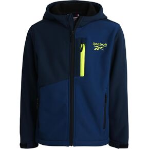 Reebok Boys' Jacket - Youth Lightweight Weather Resistant Softshell Coat - Kids' Outerwear Windbreaker Coat for Boys (8-20)