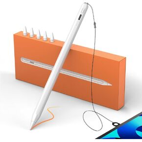 StylusLink Stylus Pens for iPad With Palm Rejection,13mins Fast Charging,Fine Point Pen Touch Screen Active Styluses Work For iPad Pro,iPad Mini 5/6th,iPad Air 3rd/4th/5,iPad 6/7/8/9/10th(1Pack/3Tips)