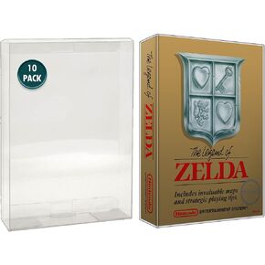 MALKO Video Game Protector Compatible with Nintendo NES Games Box | Clear Plastic Sleeve | 10 PACK