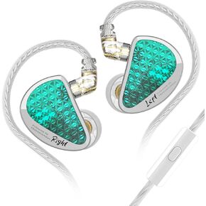 KZ D-Fi in-Ear Monitors Metal Wired Earbuds HiFi Earphones with 4-Level Tuning Switches, Comfort Ear Fit, 3.5MM Plug Detachable Cable for iPad/Phones/PC/Laptop/Tablet(Black,with Tuning Switch)