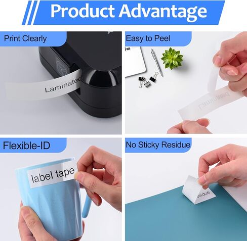 USUPERINK 2PK متوافق مع شريط صانع الملصقات Brother P-Touch TZe-FX221 TZ-FX221 TZe-221 TZ-221 أسود على أبيض 9 مم 3/8 بوصة 0.35 بوصة شريط ملصقات TZe TZ مرن لـ PT-D200 PT-D200G PT- D210 PT-1090 in Kuwait