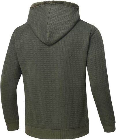 yuyangdpb Men's Zip Up Hoodie Heavyweight Fleece Sherpa Lined Sweatshirt Jackets Winter Warm Coats in Saudi Arabia