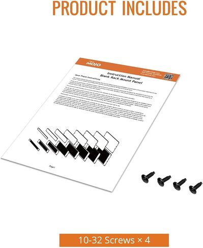 Tecmojo Rack Mount Blank Panel 1U-8U أسود (1U Solid) in Saudi Arabia