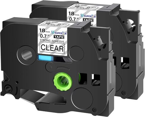 USUPERINK 2PK Compatible for Brother P-Touch TZe-S641 TZ-S641 TZe-641 TZ-641 Black on Yellow 18mm 3/4 inch 0.7'' x 26.2ft Extra Strength Label Tape for PT-D400 D600 E300 E500 P700 Label Maker in Kuwait