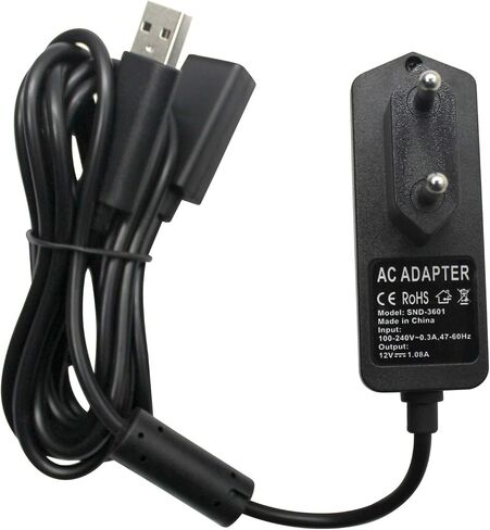 OSTENT US AC Power Supply Cable Cord Adapter for Microsoft Xbox 360 Kinect Sensor Camera in Kuwait