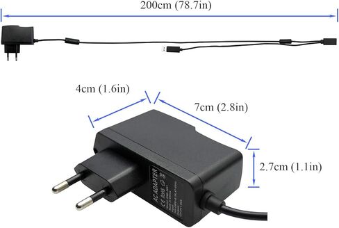 OSTENT US AC Power Supply Cable Cord Adapter for Microsoft Xbox 360 Kinect Sensor Camera in Kuwait