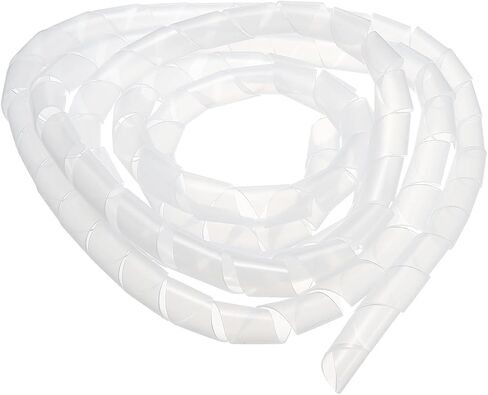Rebower Spiral Tube Wrap Management Pipe Flexible Cord PE Polyethylene [for Office, Computer, TV ] - 14.0M/ 4.0mm/ Black in Saudi Arabia