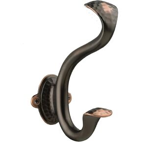 Hickory Hardware Craftsman Collection Hook 1-3/8 Inch Center to Center Chrome Finish (5 Pack)