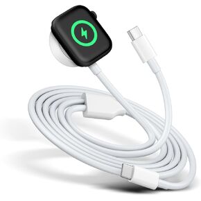 lifeegrn Upgraded Smart Watch Charger for Apple Watch Charger Charging Cable Compatible with iWatch Series SE/8/7/6/5/4/3/2/1 & Phone 14/13/12/11/Pro/Max/XS/X/Airpods/Pad Series, 6.5 ft/2m