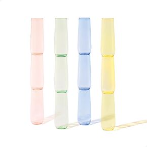 أكواب الشمبانيا البلاستيكية الشفافة من TOSSWARE POP 266 مل ، جودة ممتازة ، قابلة لإعادة التدوير ، غير القابلة للكسر والكريستال in Kuwait