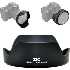 JJC Dedicated Lens Hood Shade Protector for Canon RF 100-400mm F5.6-8 is USM & EF 70-300mm f/4-5.6 is II USM Lens Replaces Canon ET-74B Lens Hood Reversible/Bayonet/with Button to Lock or Release