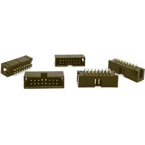 Connectors Pro 25-Pack 6P DCS 2.54mm 0.1" Pitch 6 Pins Male Box Headers 2x3 Dual Rows 6 Pins Male Straight Pin PCB DIP, Double-Row 2x3 6-P 2.54 mm Straight Pin Connector IDC Box Headers