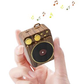 Retro Music Speaker Vintage Wireless Speaker Portable Outdoor Speaker Loud Stereo Sound Rechargeable Speaker Built in Mic Support Answering Calls USB TF Card AUX for Home Party Office