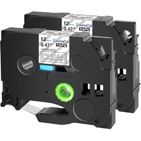USUPERINK 2PK Compatible for Brother P-Touch Label Maker Tape TZe-MQG35 TZ-MQG35 White on Lime Green 12mm 1/2 inch 0.47'' x 16.4ft Laminated TZe TZ Label Tape for PT-D200 PT-D200G D210 1090