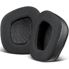 SOULWIT Mesh Fabric Earpads Replacement for Corsair Void/Void Pro/Void Elite/Surround Wired & Wireless RGB USB Gaming Headsets, Ear Pads Cushions with Noise Isolation Foam, Added Thickness