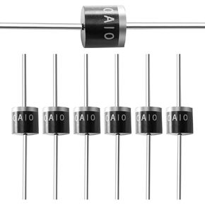 (Pack of 20 Pieces) Chanzon 10A10 Rectifier Diode 10A 1000V R-6 Axial 10 Amp 1000 Volt Electronic Silicon Diodes