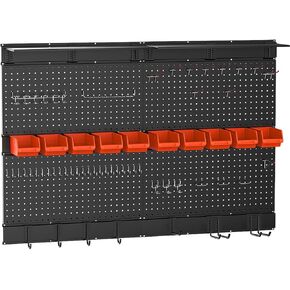 Ultrawall Pegboard Wall Organizer, 48X 36 inch for Garage Storage with Hooks, Storage Bins, Tool Panel Organizer