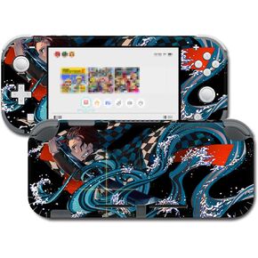 GilGames Vinyl Skin Decals for Nintendo Switch Lite, Stickers Protector Wrap Protective Faceplate Cover Full Set Console Dock
