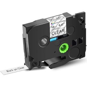 KCMYTONER 1 Pack Compatible for Brother P-Touch TZE531 TZE-531 12mm 0.47 Black on Blue Laminated Label Tape for PT-D200 PT-D200G PT-D210 PT-1090 PT-1190 PT-1230PC Label Maker Refills