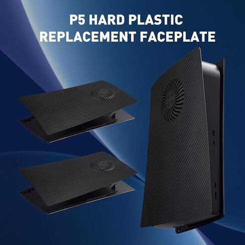 Digital Edition Face Plates with Cooling Vents Cover Shell Panels for PS5 Console, Playstation 5 Accessories Protective Replacement Faceplate (Gray Camouflage) in Kuwait