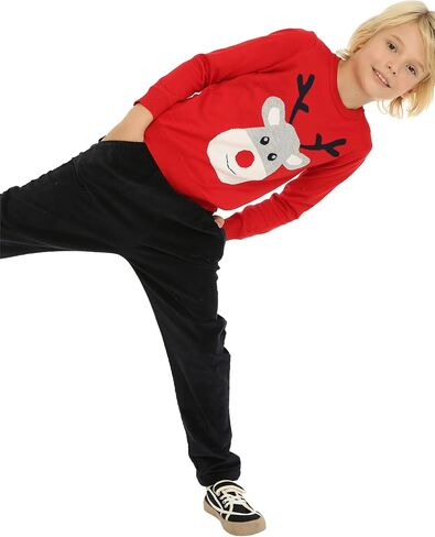 Mud Kingdom Boys Christmas Sweaters Xmas Reindeer Clothes in Saudi Arabia