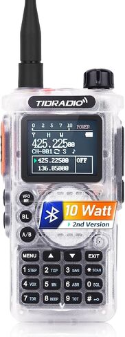 TIDRADIO TD-H8 Ham Radio 10Watt Handheld Dual Band Two-Way Radio with APP Bluetooth Wireless Programming Module with 2500mAh Battery Rechargeable 1.77inch Large Color Screen(2nd Generation) in Saudi Arabia