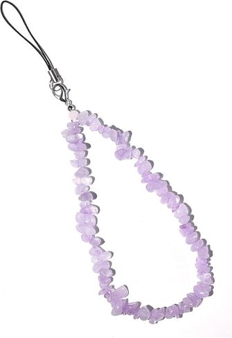 Natural Crystal Gemstone Phone Charm Cell Phone Lanyard Wrist Strap Phone Accessories for Women Girls in Saudi Arabia