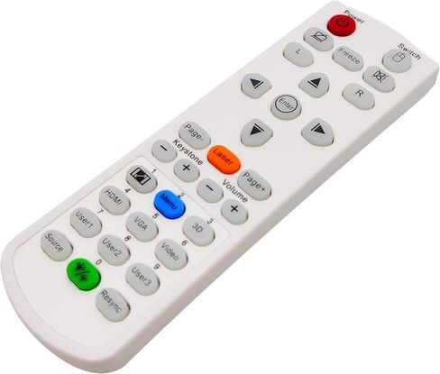 INTECHING Projector Remote Control for Optoma EW556, EX555, EX556, TW556-3D, TW635-3D, TX635-3D, W304M, W306ST, W401, W501, X304M, X306ST, X401, X501, ZW210ST, ZW212ST, ZX210ST, ZX212ST in Kuwait