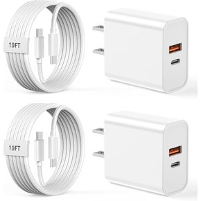 Super Fast Charger Type C, 3 Pack 25W Samsung Charger Super Fast Charging Block with 10FT Long Type C Charger Cable for Samsung Galaxy S23 Ultra/S23+/S23/S22 Ultra/S22+/S22/S21/S20/Note 20/10/Z Fold 3