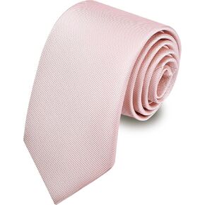 Branduce 3.15"（8cm） Men's Solid Color Formal Woven Necktie + Gift Box