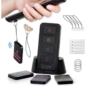 Key Finder Anti Lost Tag Beeper trackers - Locator to Find Lost TV Remote Control, Keys, Purse, Pets - Quick Finder Keychain Tracker Tags - Find Your Belonging Items Quickly