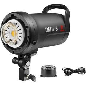 JINBEI DMII-3 300W GN60 Studio Flash, 5500K±200K 2.4G Studio Strobe Flash Light Monlight with LED Modeling Bowens Mount for Studio, Portrait, Commerce Photography, etc