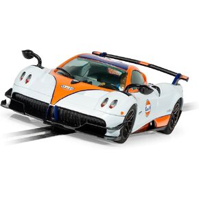 Scalextric Pagani Huayra Roadster 1:32 Slot Race Car C4212, Orange & Black