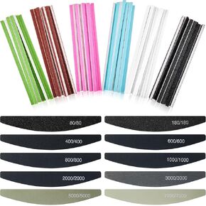 70 Pcs Sanding Sticks Polishing Sticks Fine Sanding Twig Coded Abrasive Sanding Sticks for Plastic Models Assorted Metal and Wood Sanding Tools Accessory for Model Craft Amateur (Water Drop Style)