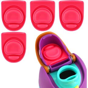 4pcs Replacement Stopper Compatible with Owala FreeSip 24oz 32oz, Water Bottle Top Lid Replacement Parts for Owala 19/24/32/40oz BPA-Free Seal Bottle Cap Mouth Stopper Gasket Silicone Plug Accessories