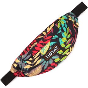 TINYAT Small Fanny Packs for Women Men Waist Bag Sling Bag Super Lightweight For Travel Cashier's box, Tool Kit T201(Pineapple)