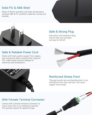 ALITOVE 5V 1A إمدادات الطاقة 5 فولت 1A 5W محول الطاقة 100-240V AC إلى DC 5V سلك الطاقة العالمي AC / DC محول مع 5.5x2.5mm 5.5x2.1mm 4.0x1.7mm 3.5x1.35mm 3.0x1.1mm 2.5x0.7mm نصائح Micro-USB من النوع C in Kuwait
