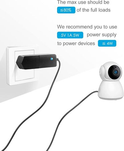 ALITOVE 5V 1A إمدادات الطاقة 5 فولت 1A 5W محول الطاقة 100-240V AC إلى DC 5V سلك الطاقة العالمي AC / DC محول مع 5.5x2.5mm 5.5x2.1mm 4.0x1.7mm 3.5x1.35mm 3.0x1.1mm 2.5x0.7mm نصائح Micro-USB من النوع C in Kuwait
