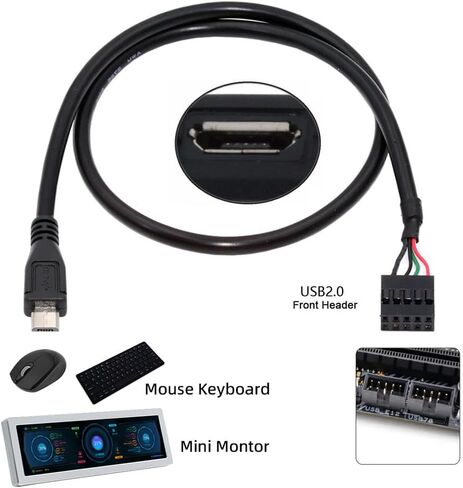 Cablecc المزدوج USB 3.1 مقبس اللوحة الأمامية مفتاح-A نوع-E إلى USB 2.0 نوع-A و 9Pin 10Pin رأس اللوحة الرئيسية ذكر تمديد كابلات محول in Kuwait