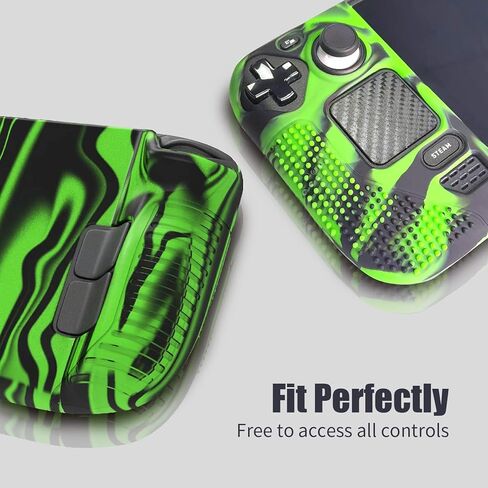 General Fantasy Steam Deck Silicone Grip Case, Full Body Protective Steam Deck Silicone Skin - Camouflage Blue in Kuwait