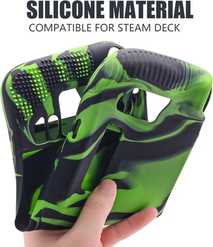 General Fantasy Steam Deck Silicone Grip Case, Full Body Protective Steam Deck Silicone Skin - Camouflage Blue in Kuwait