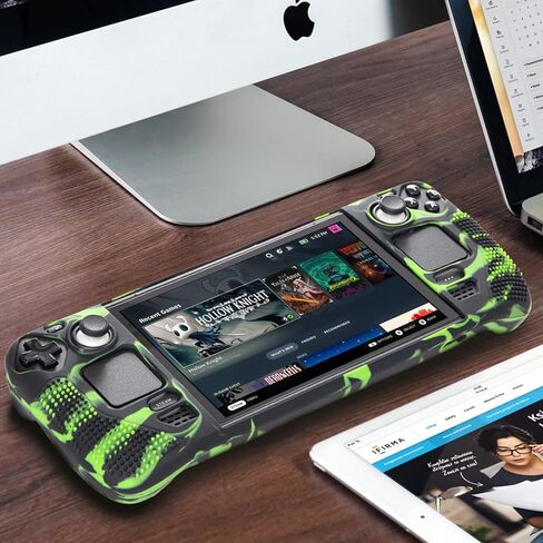 General Fantasy Steam Deck Silicone Grip Case, Full Body Protective Steam Deck Silicone Skin - Camouflage Blue in Kuwait