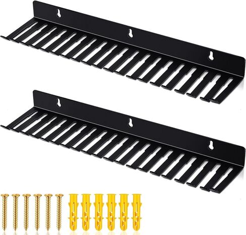19 Slots Wall mountable Cable Hanger and Organizer,Cable Holder,Cable Organizer Studio Storage,Slots Width from 5.5 to 9.5mm for Cord Management Rack in Saudi Arabia