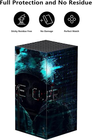 PlayVital Game Over Hacker Custom Vinyl Skins for Xbox Series X, Wrap Decal Cover Stickers for Xbox Series X Console Controller in Saudi Arabia