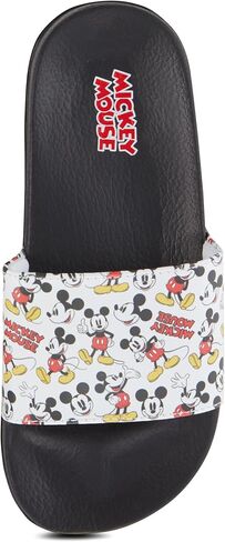 Disney Ladies Minnie and Mickey Slides - Ladies Classic Mickey and Minnie Mouse Slide Sandals Mickey & Minnie Mouse Slip On Slides in Kuwait