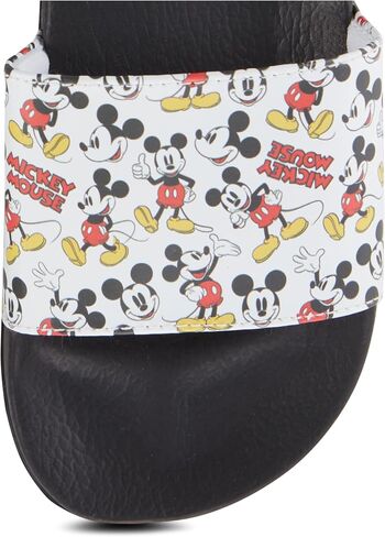 Disney Ladies Minnie and Mickey Slides - Ladies Classic Mickey and Minnie Mouse Slide Sandals Mickey & Minnie Mouse Slip On Slides in Kuwait