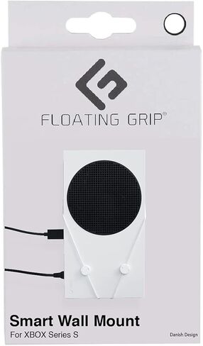 جهاز Xbox Series S & وحدات التحكم مثبت على الحائط من FLOATING GRIP - حزمة تركيب لوحدات التحكم المعلقة 2 وحدة تحكم - حبال قوية ورفيعة - تهوية فعالة، إدارة الكابلات، نظام سهل التركيب in Kuwait