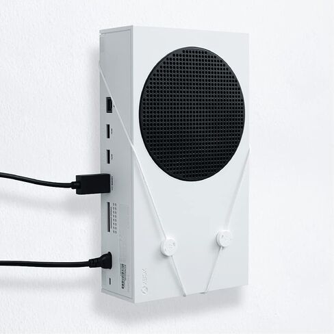 جهاز Xbox Series S & وحدات التحكم مثبت على الحائط من FLOATING GRIP - حزمة تركيب لوحدات التحكم المعلقة 2 وحدة تحكم - حبال قوية ورفيعة - تهوية فعالة، إدارة الكابلات، نظام سهل التركيب in Kuwait